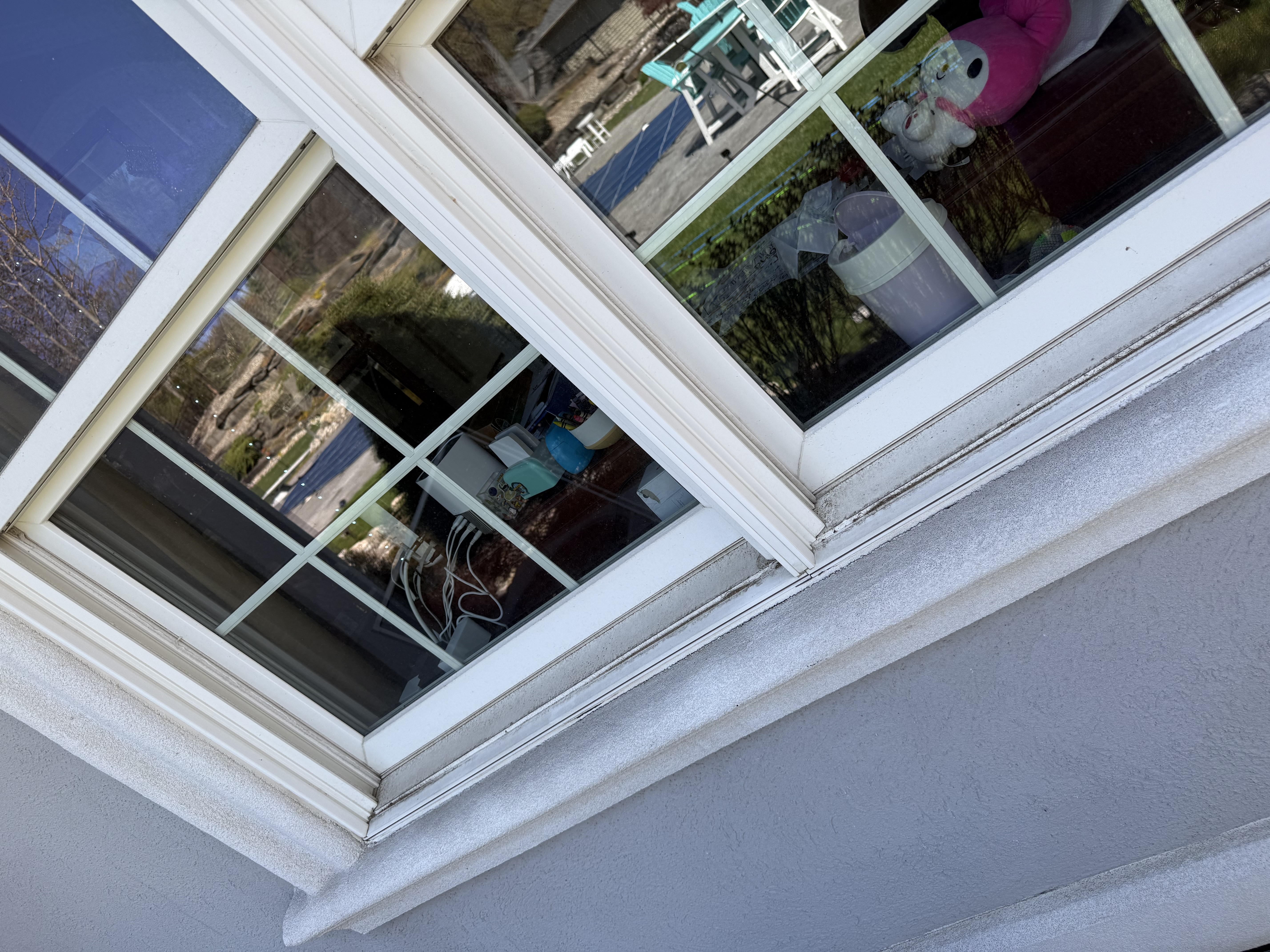 Before window cleaning
